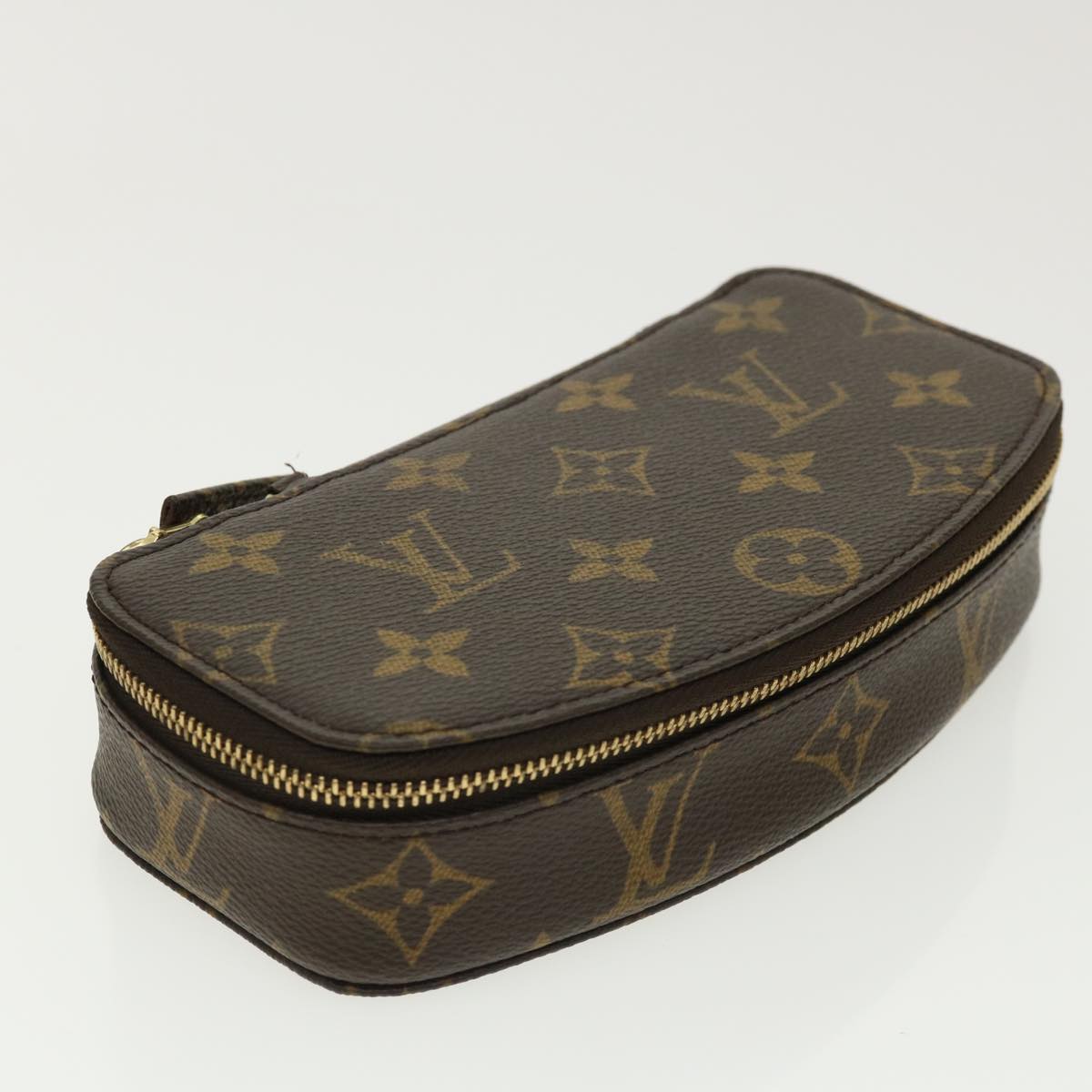 LOUIS VUITTON Monogram Poche Monte Carlo Jewelry Box M47352 LV Auth 31562A