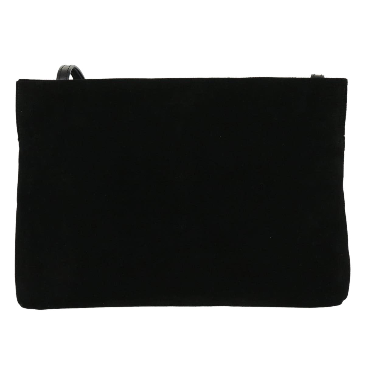 Salvatore Ferragamo cotton Shoulder Bag Black Auth 31579 - 0