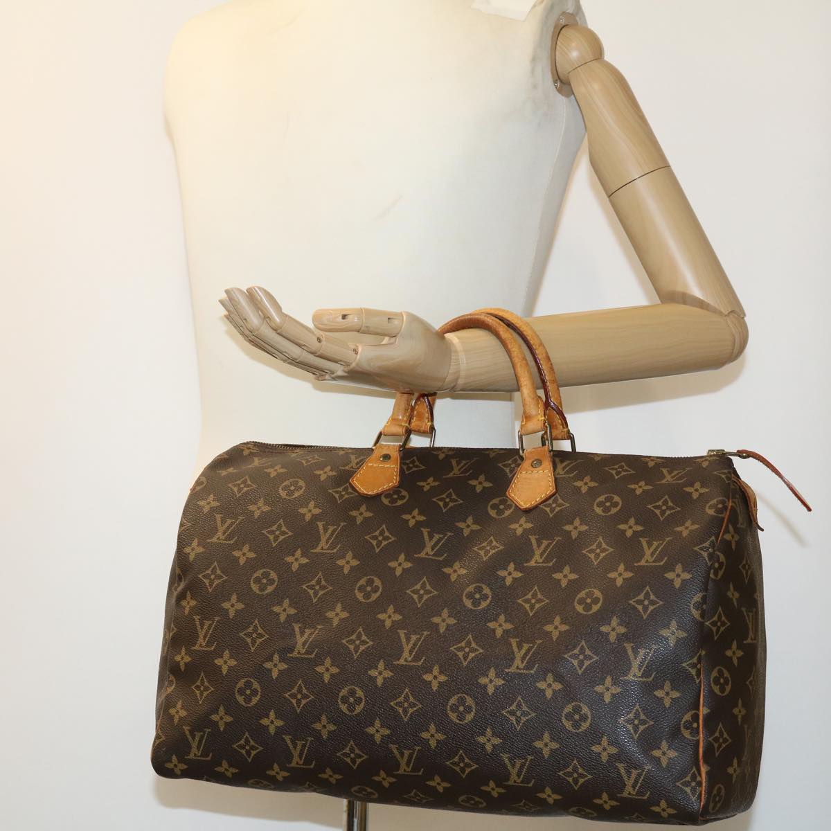 LOUIS VUITTON Monogram Speedy 40 Hand Bag M41522 LV Auth 31602