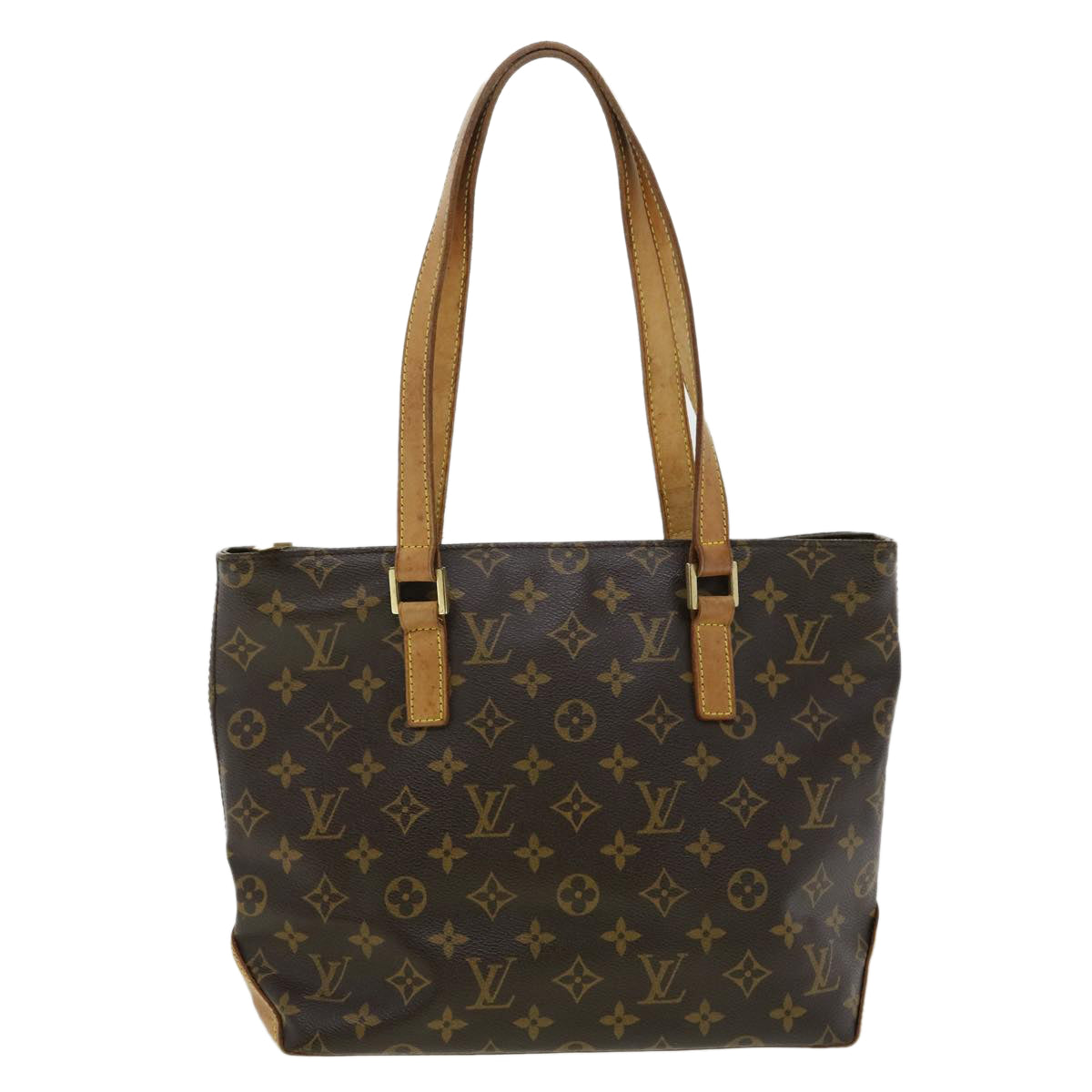 LOUIS VUITTON Monogram Cabas Piano Tote Bag M51148 LV Auth 31722