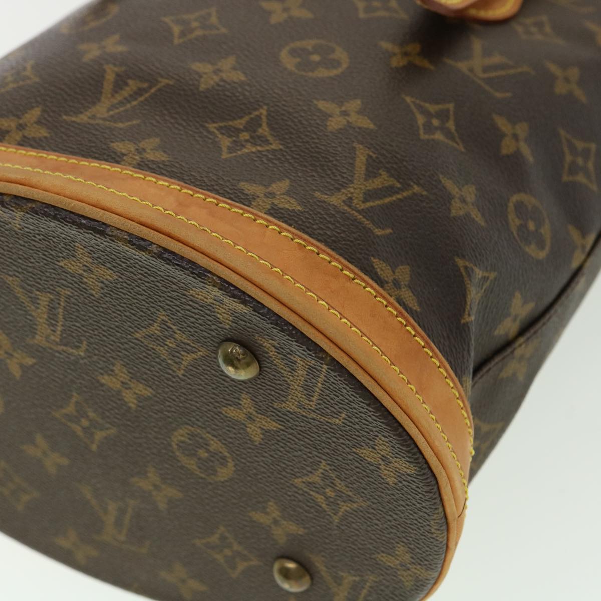 LOUIS VUITTON Monogram Bucket PM Shoulder Bag M42238 LV Auth 31729