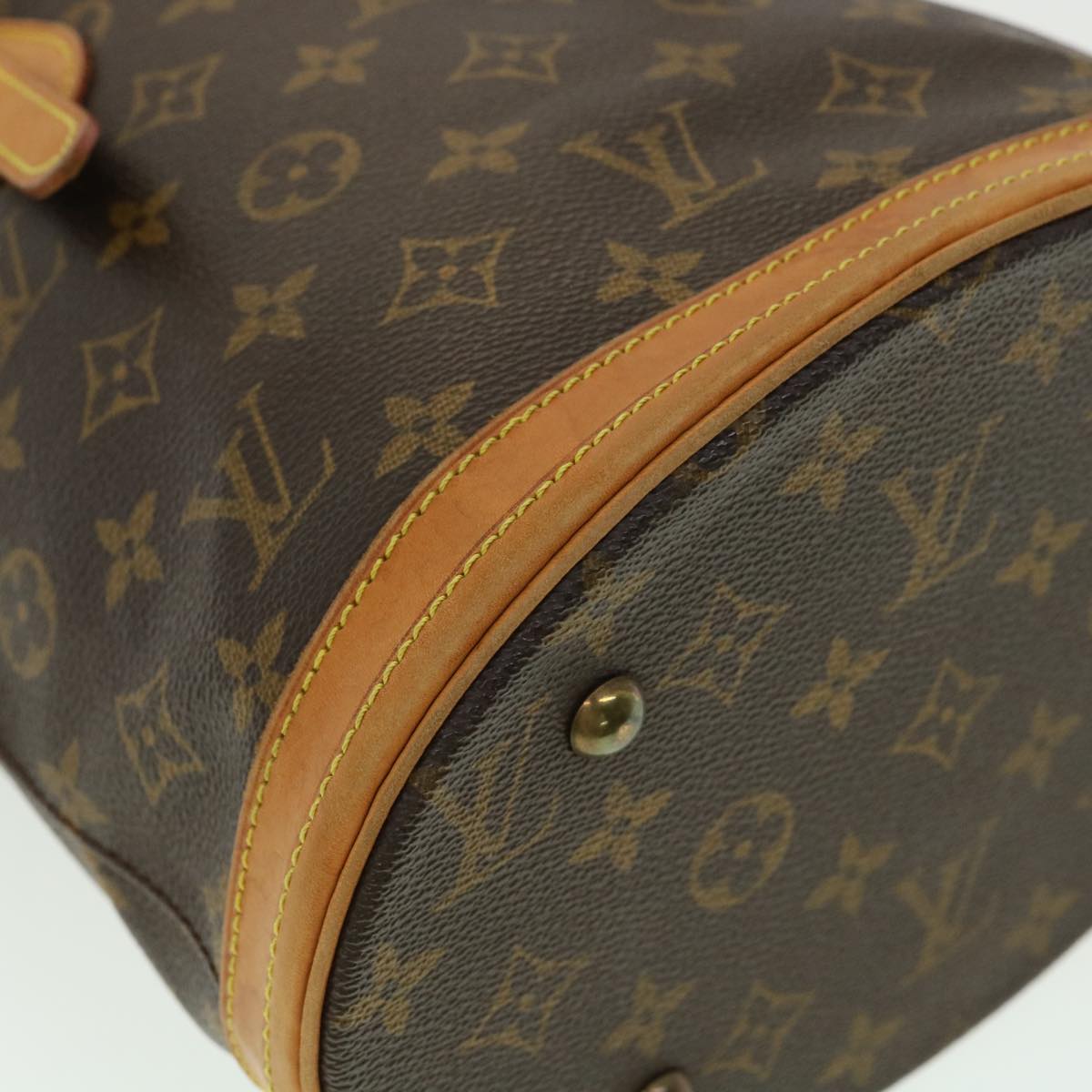 LOUIS VUITTON Monogram Bucket PM Shoulder Bag M42238 LV Auth 31729