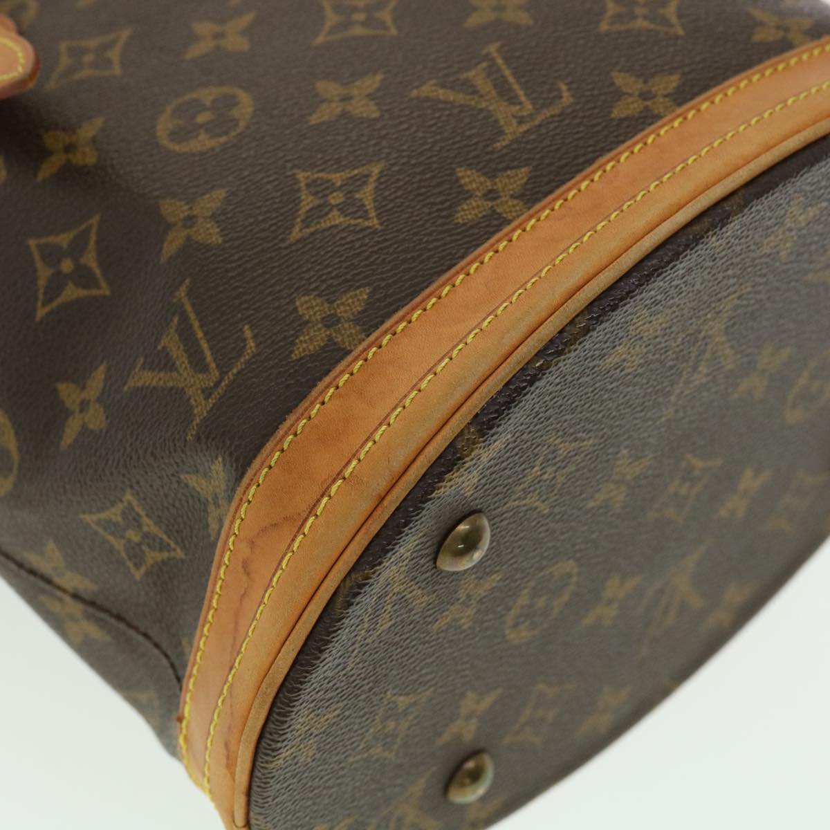 LOUIS VUITTON Monogram Bucket PM Shoulder Bag M42238 LV Auth 31729