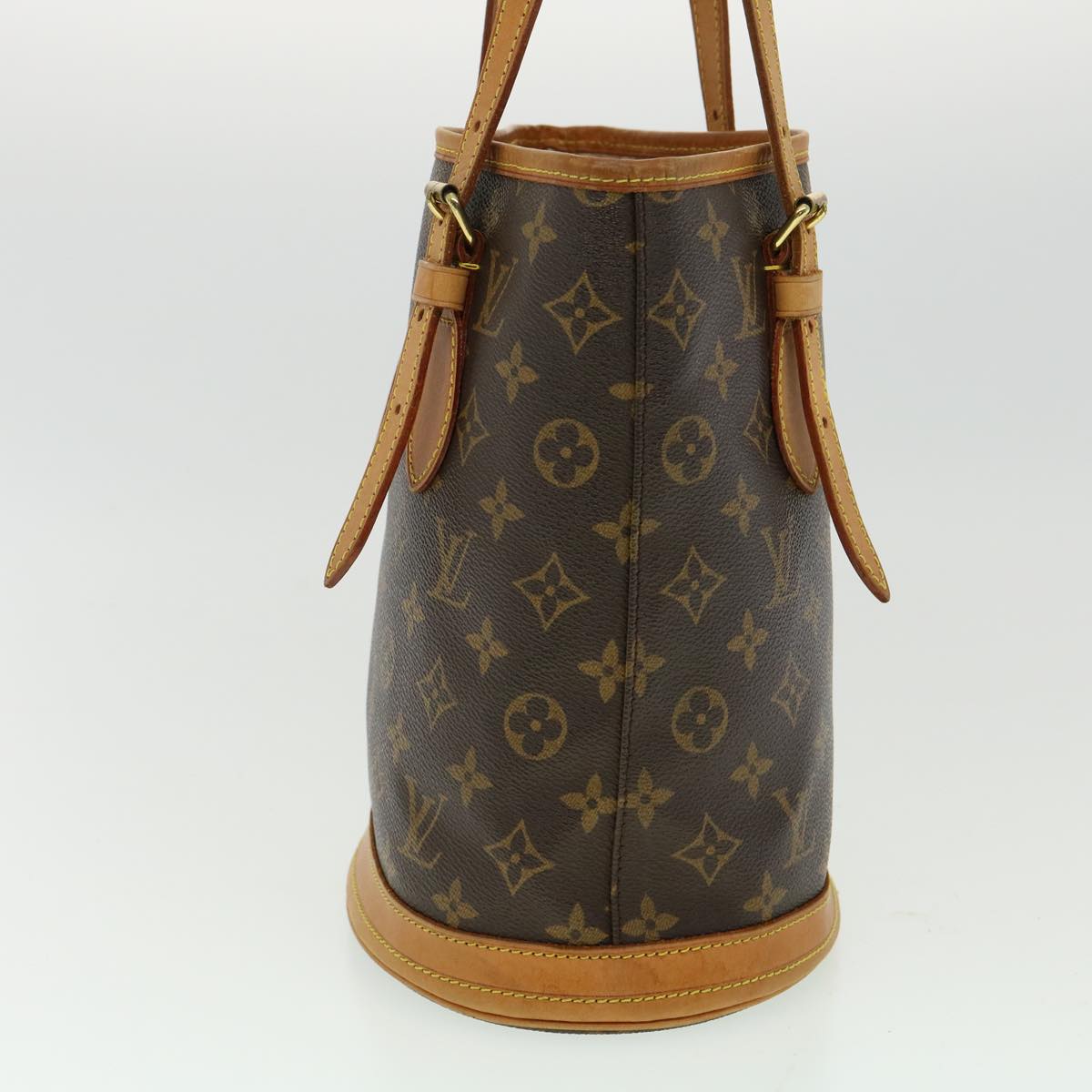 LOUIS VUITTON Monogram Bucket PM Shoulder Bag M42238 LV Auth 31729