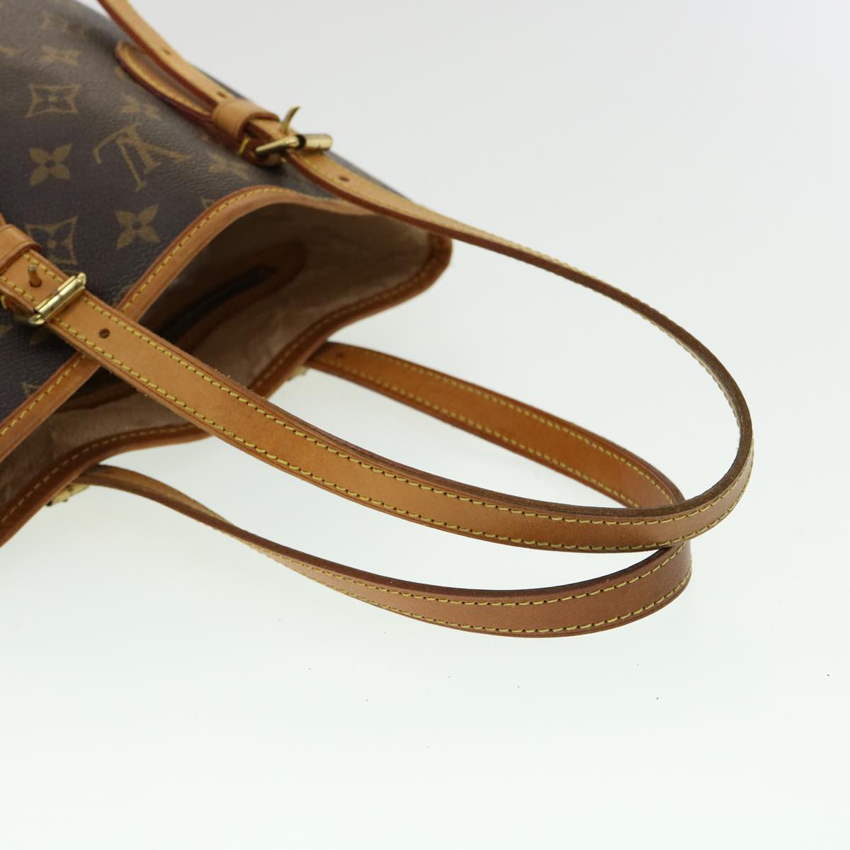 LOUIS VUITTON Monogram Bucket PM Shoulder Bag M42238 LV Auth 31729