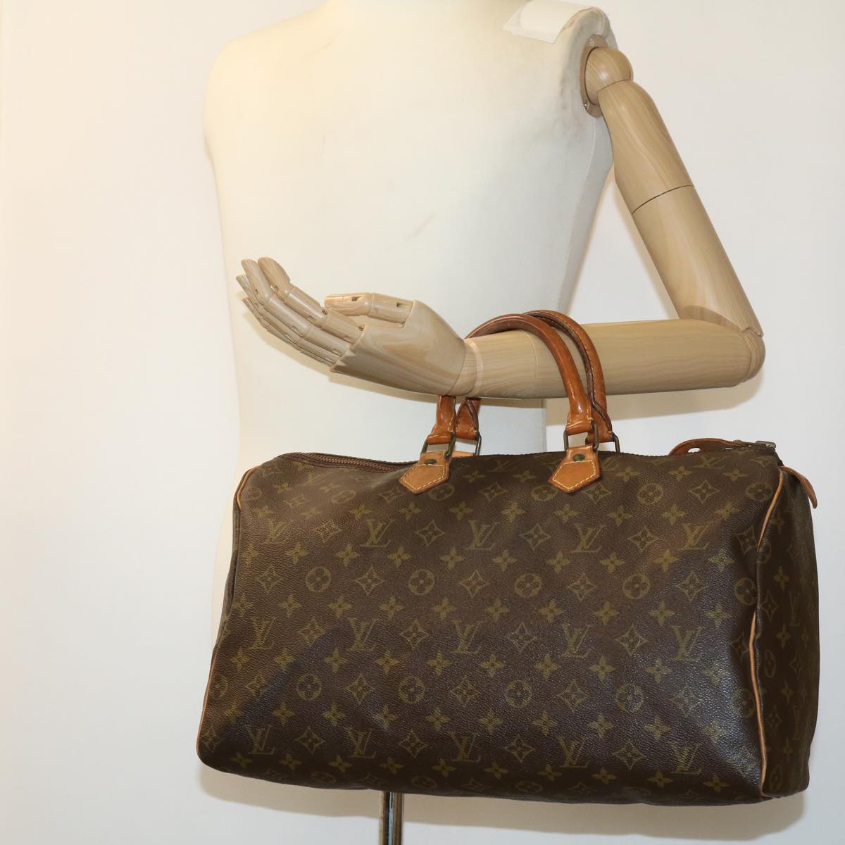 LOUIS VUITTON Monogram Speedy 40 Hand Bag M41522 LV Auth 31760