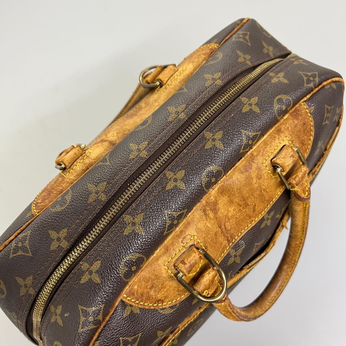 LOUIS VUITTON Monogram Deauville Hand Bag M47270 LV Auth 31772