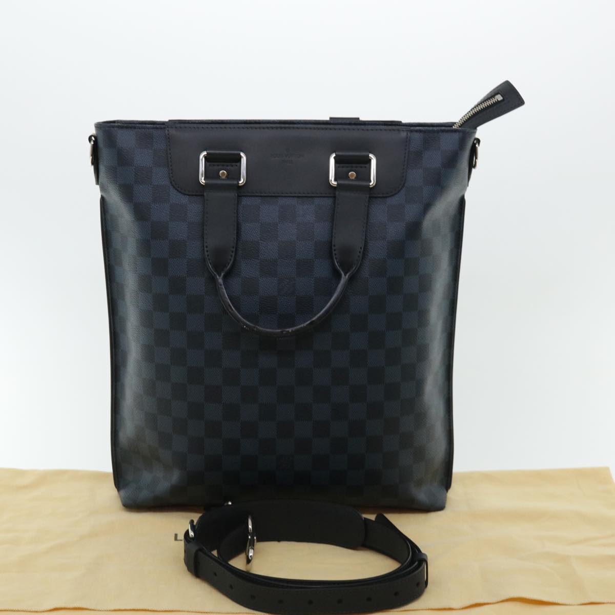 LOUIS VUITTON Damier Cobalt Cabas joule Tote Bag N42223 LV Auth 31810A