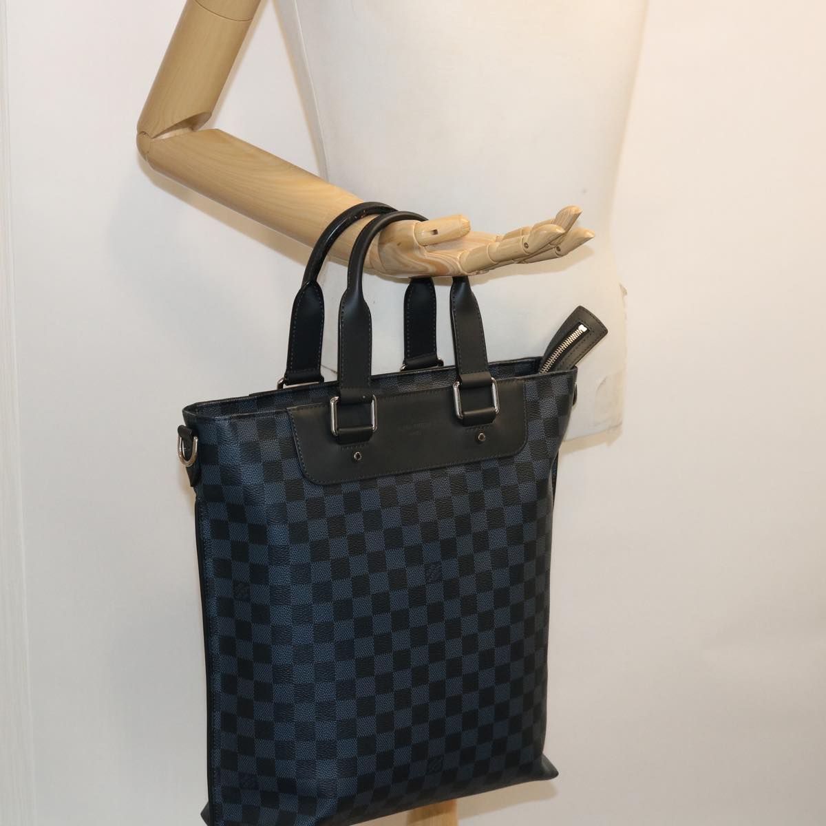 LOUIS VUITTON Damier Cobalt Cabas joule Tote Bag N42223 LV Auth 31810A