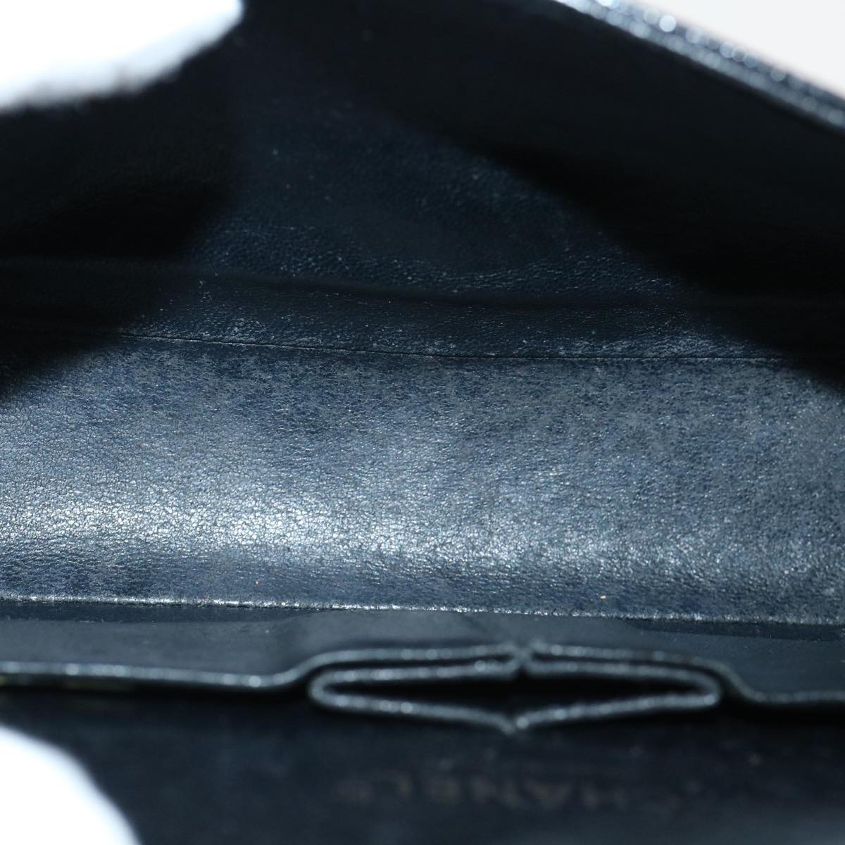 CHANEL Matelasse25 Chain Shoulder Bag Caviar Skin Black CC Auth 31815A