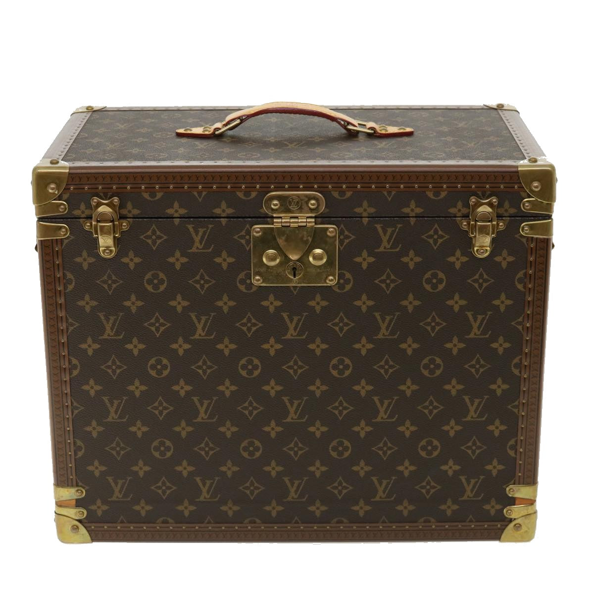 LOUIS VUITTON Monogram Champagne case Trunk M21825 LV Auth 31844A