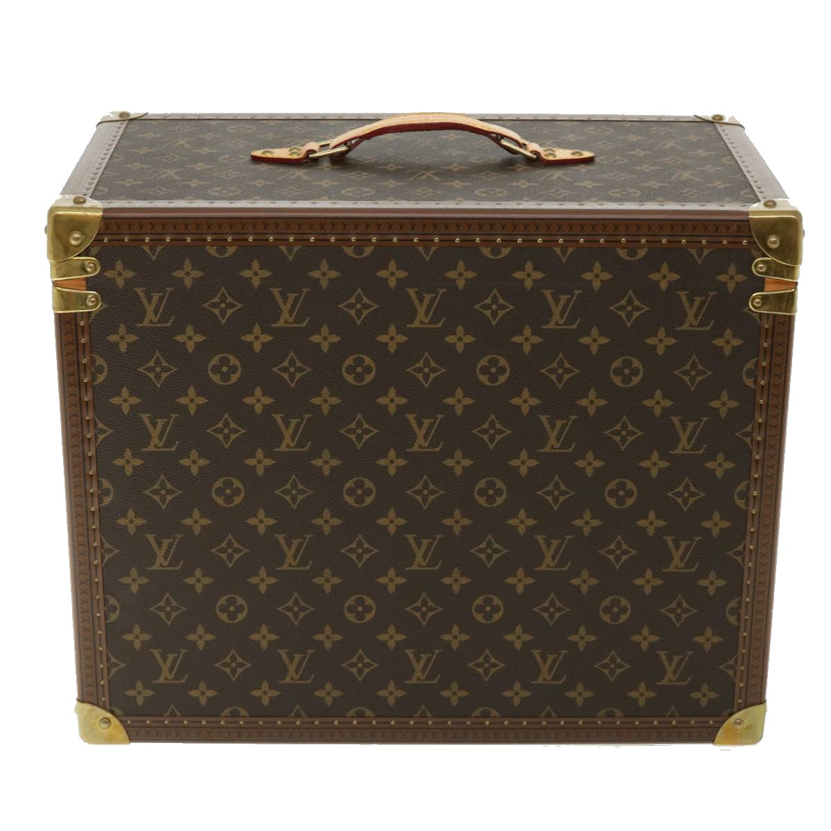 LOUIS VUITTON Monogram Champagne case Trunk M21825 LV Auth 31844A