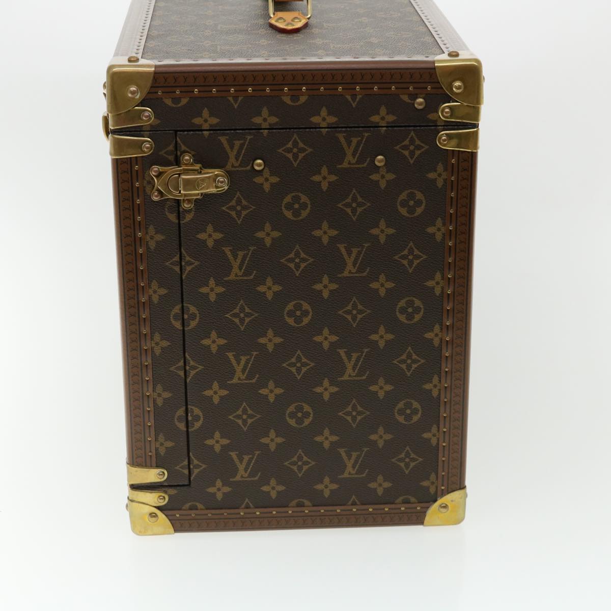 LOUIS VUITTON Monogram Champagne case Trunk M21825 LV Auth 31844A