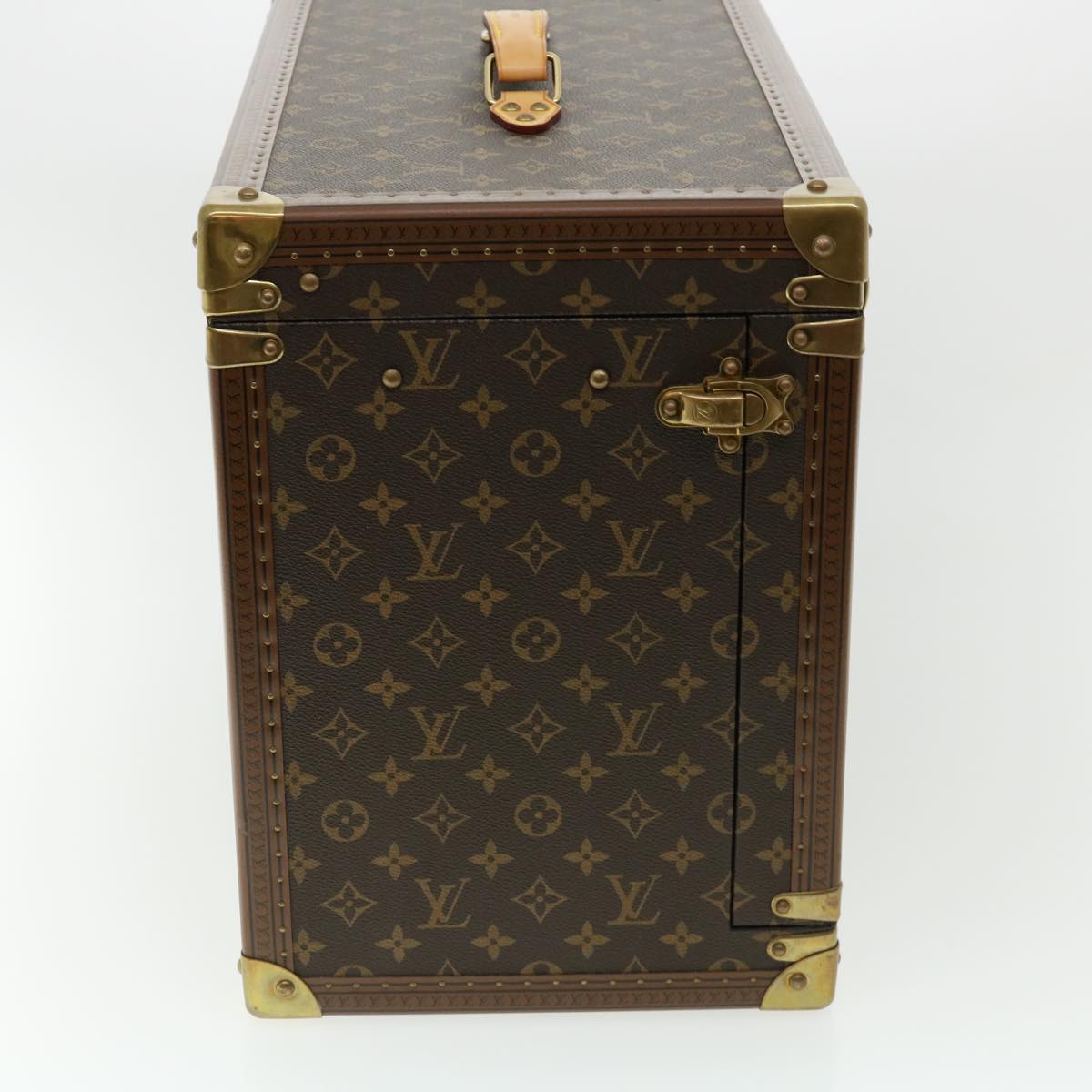 LOUIS VUITTON Monogram Champagne case Trunk M21825 LV Auth 31844A