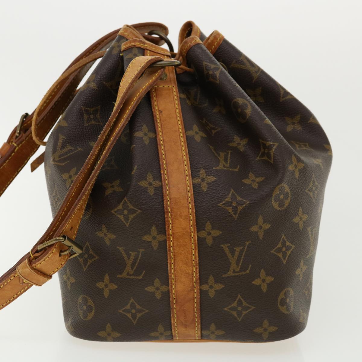 LOUIS VUITTON Monogram Petit Noe Shoulder Bag M42226 LV Auth 31912