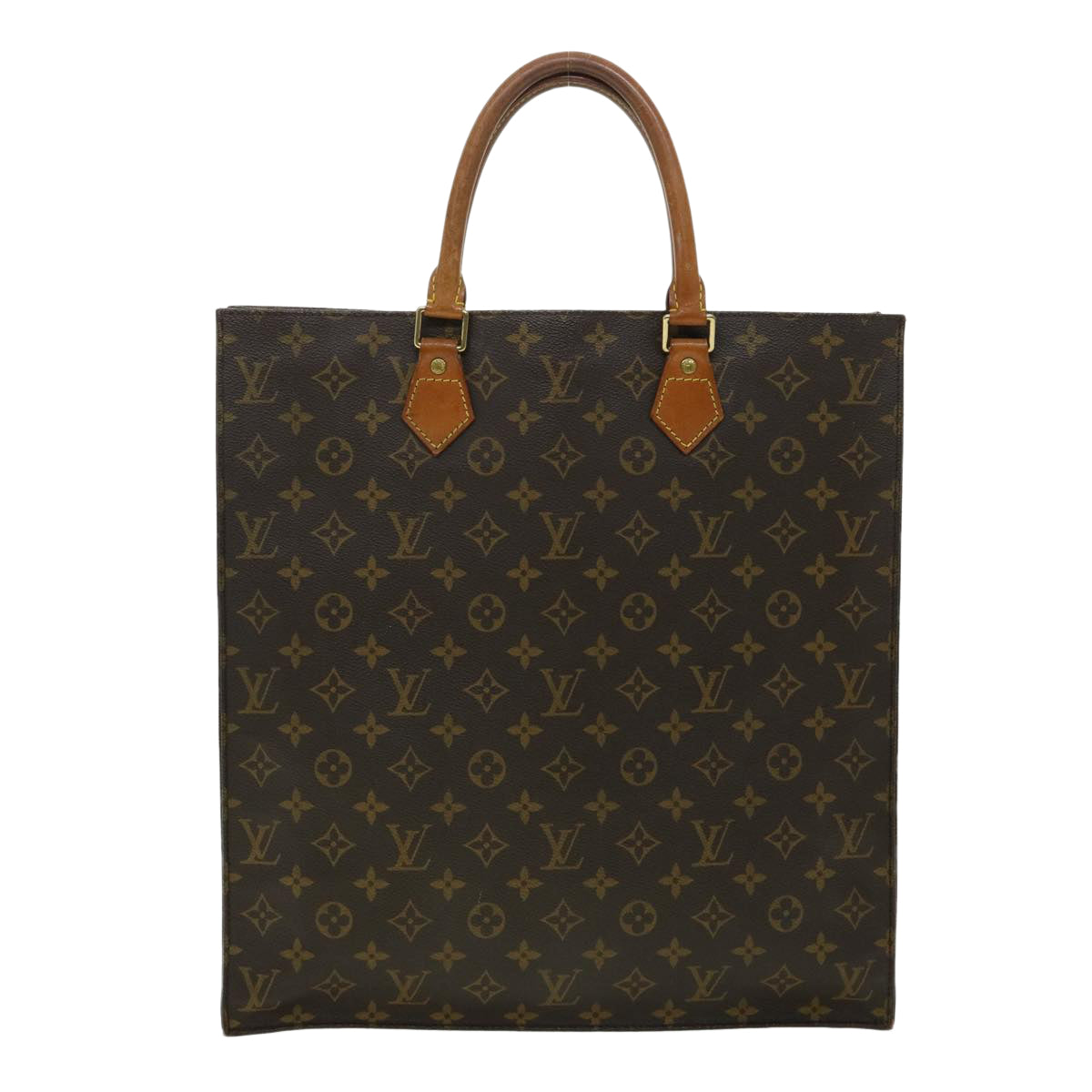 LOUIS VUITTON Monogram Sac Plat Hand Bag M51140 LV Auth 31922 - 0