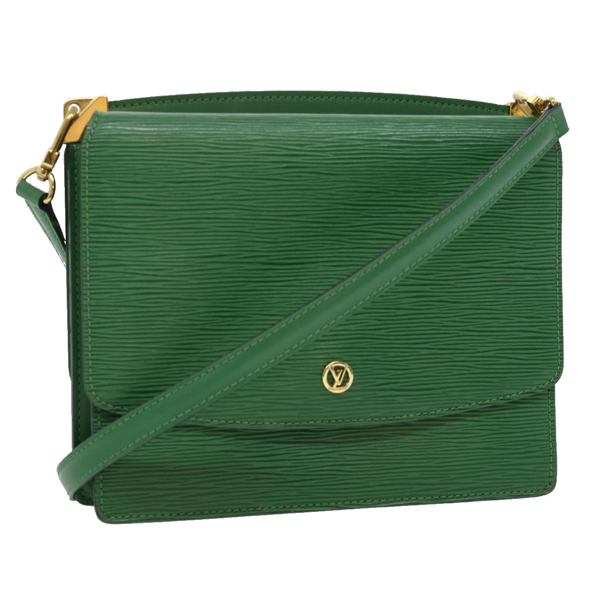 LOUIS VUITTON Epi Grenel Shoulder Bag Green M52364 LV Auth 31936