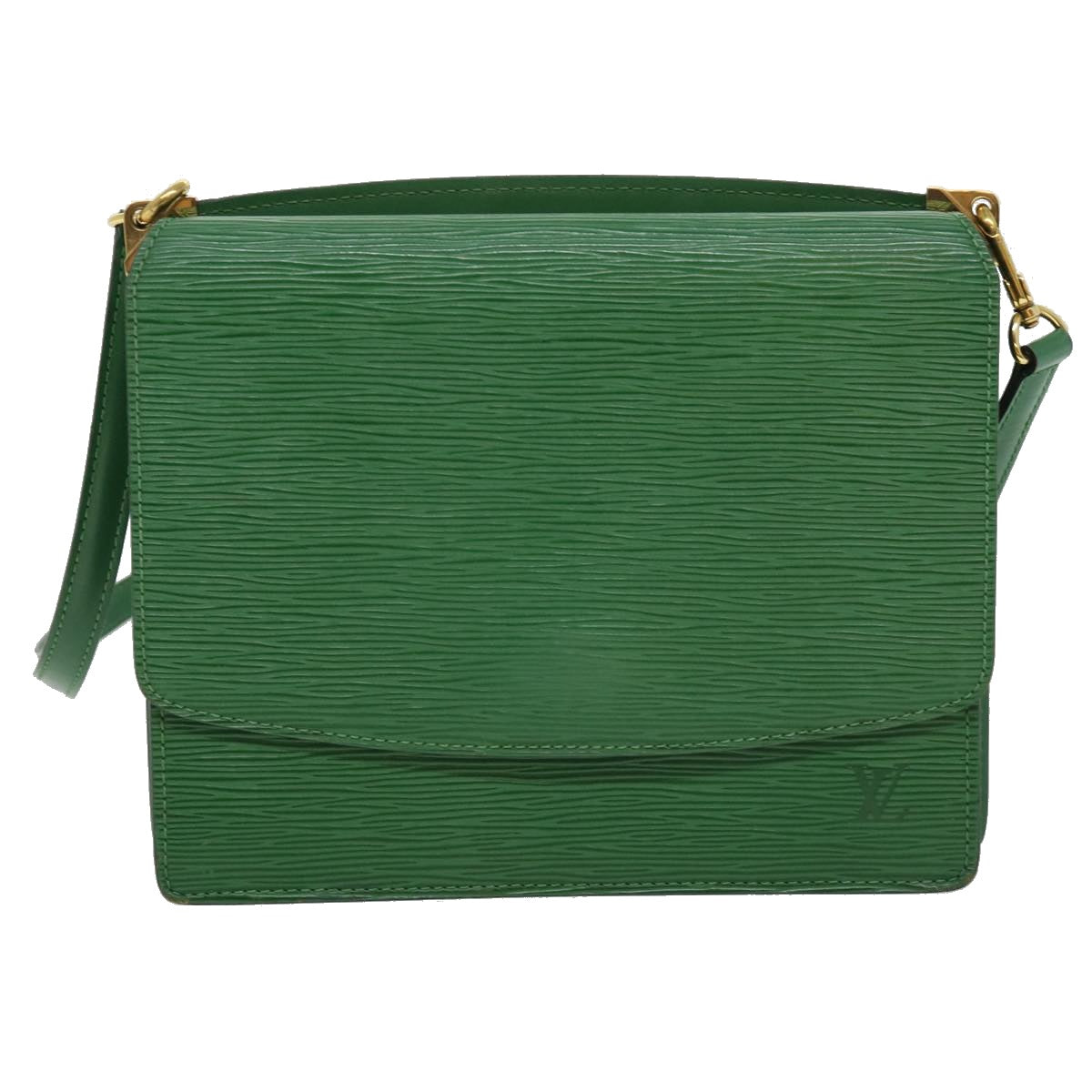 LOUIS VUITTON Epi Grenel Shoulder Bag Green M52364 LV Auth 31936