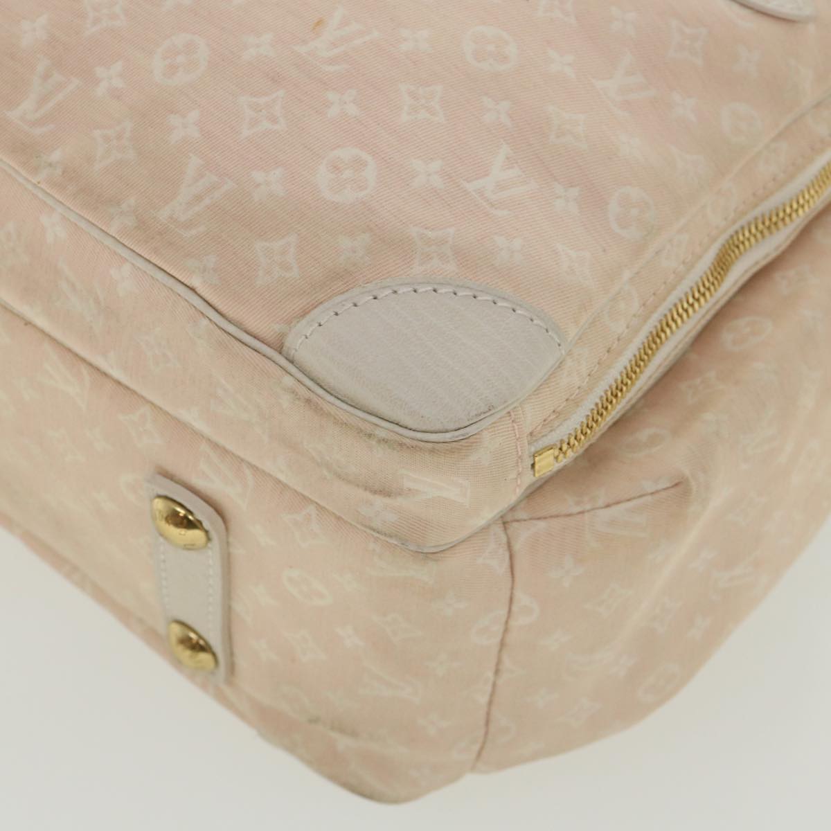 LOUIS VUITTON Monogram Mini Lin Sac Arange Shoulder Bag Rose M95255 Auth 31948