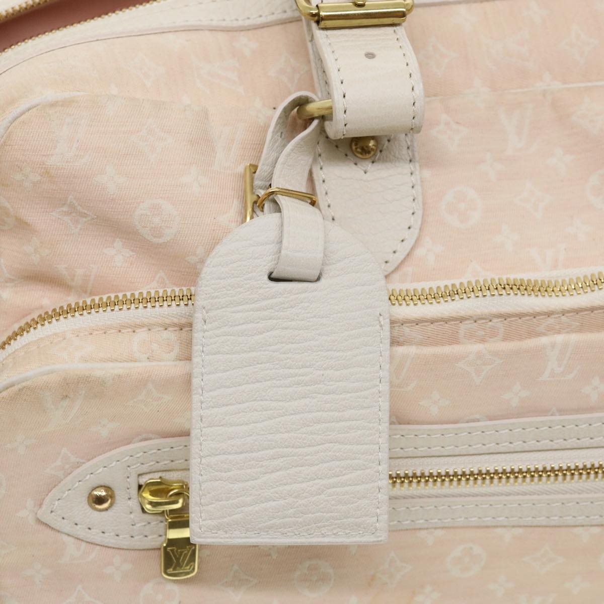 LOUIS VUITTON Monogram Mini Lin Sac Arange Shoulder Bag Rose M95255 Auth 31948