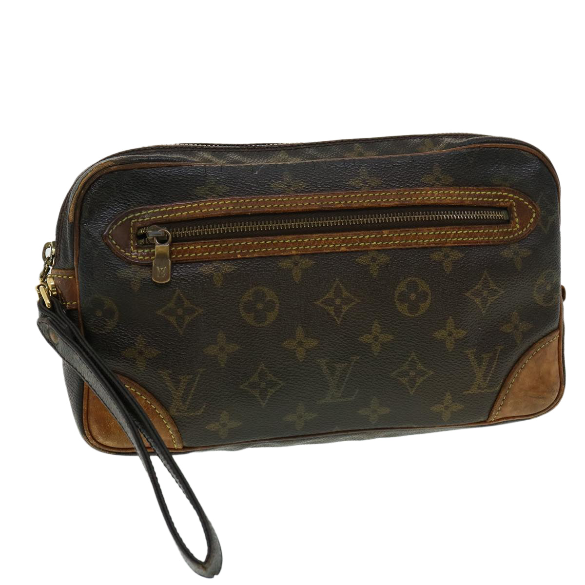 LOUIS VUITTON Monogram Marly Dragonne GM Clutch Bag M51825 LV Auth 31963