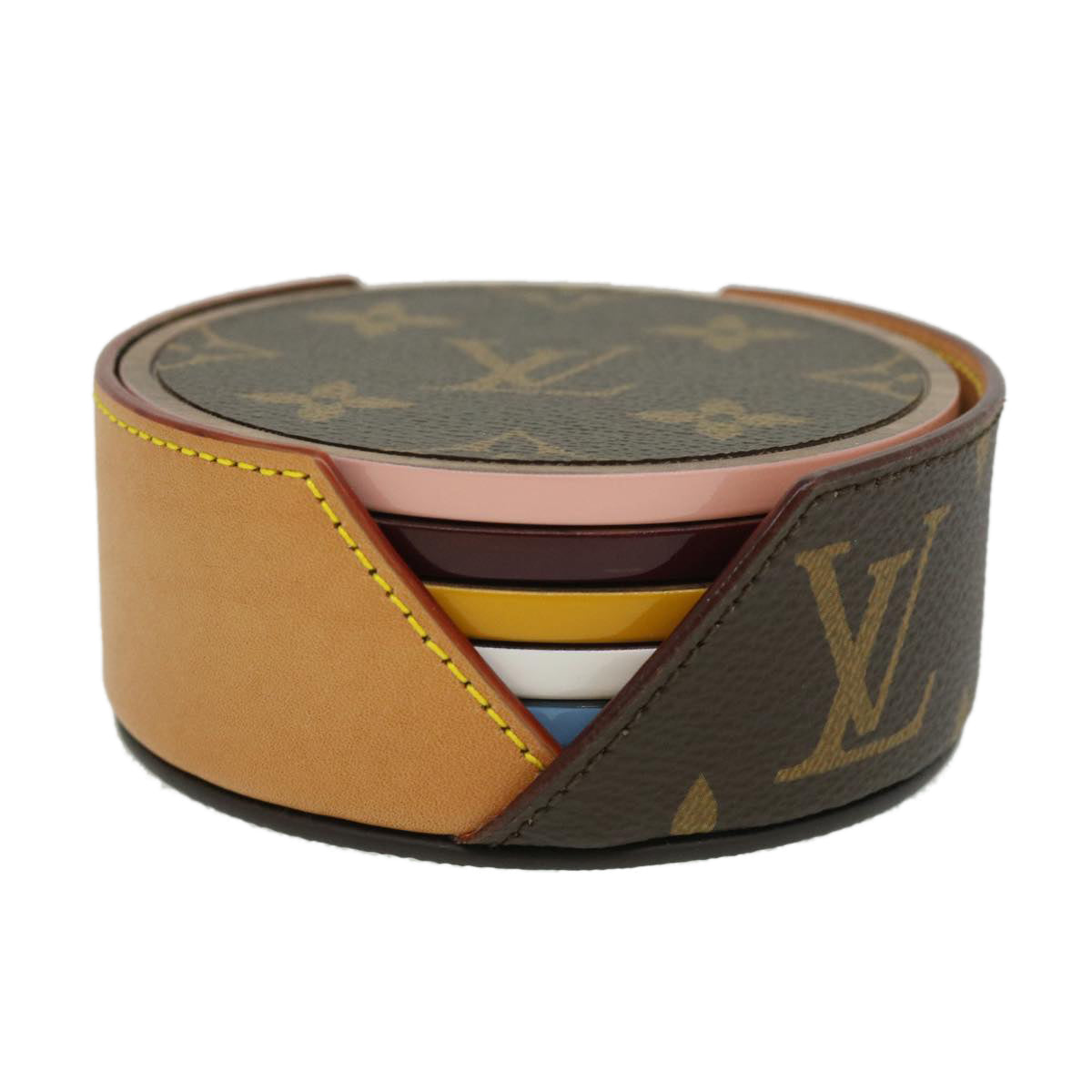 LOUIS VUITTON Monogram coaster GI0300 LV Auth 31992A - 0