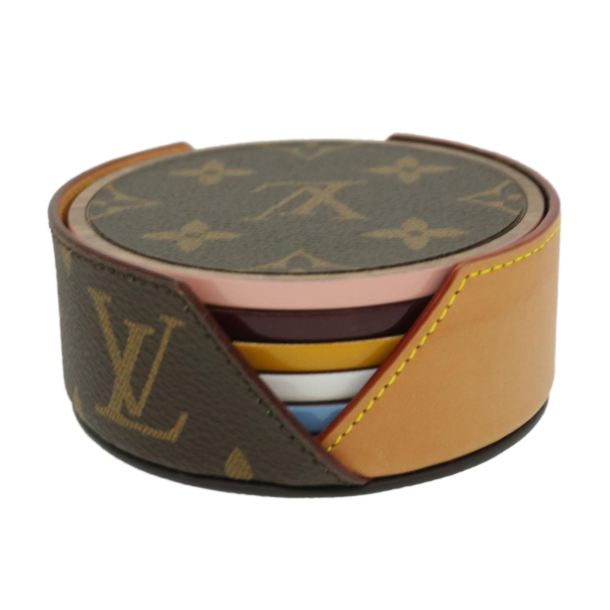 LOUIS VUITTON Monogram coaster GI0300 LV Auth 31992A