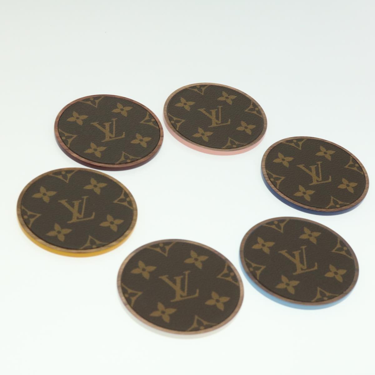 LOUIS VUITTON Monogram coaster GI0300 LV Auth 31992A