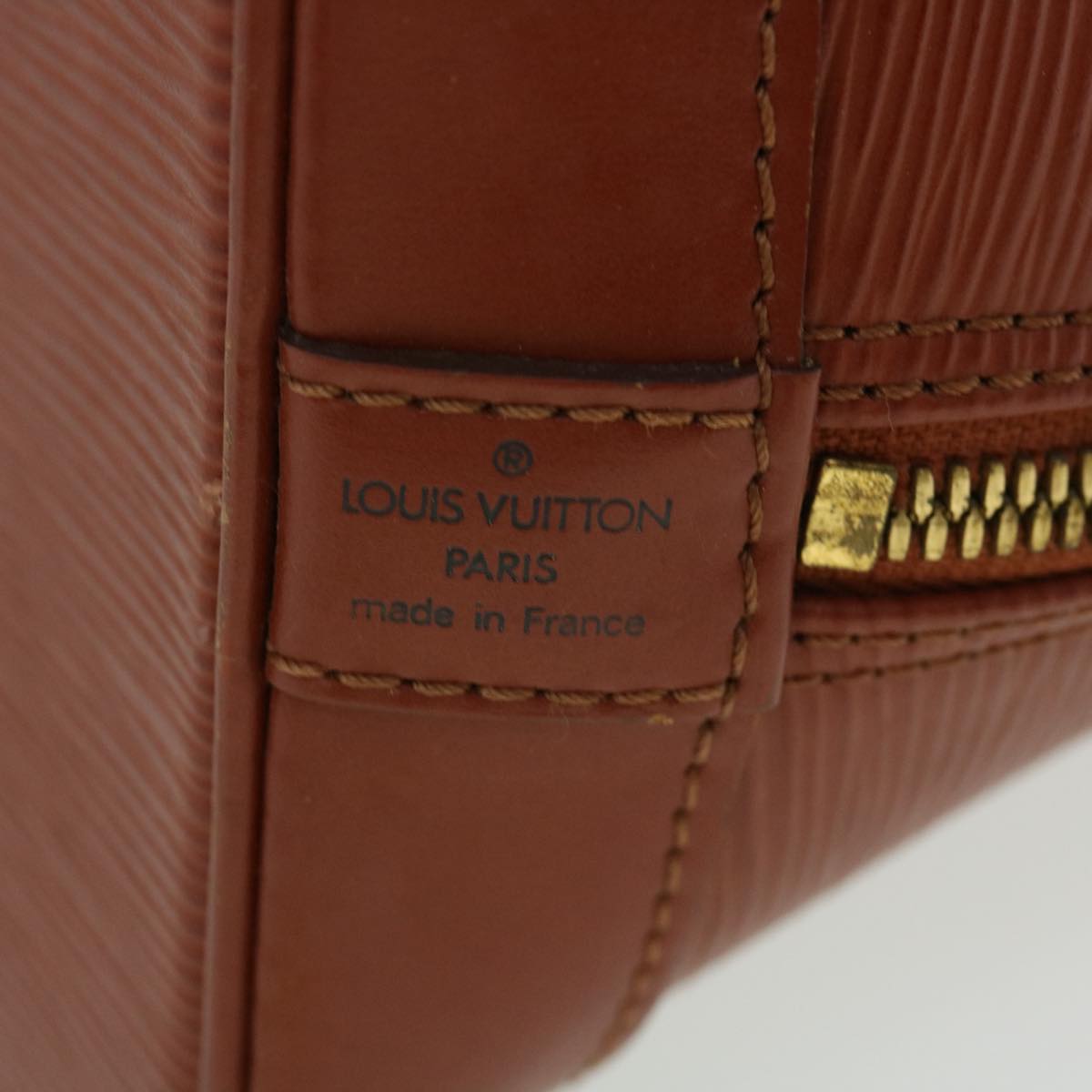 LOUIS VUITTON Epi Alma Hand Bag Brown M52143 LV Auth 31995