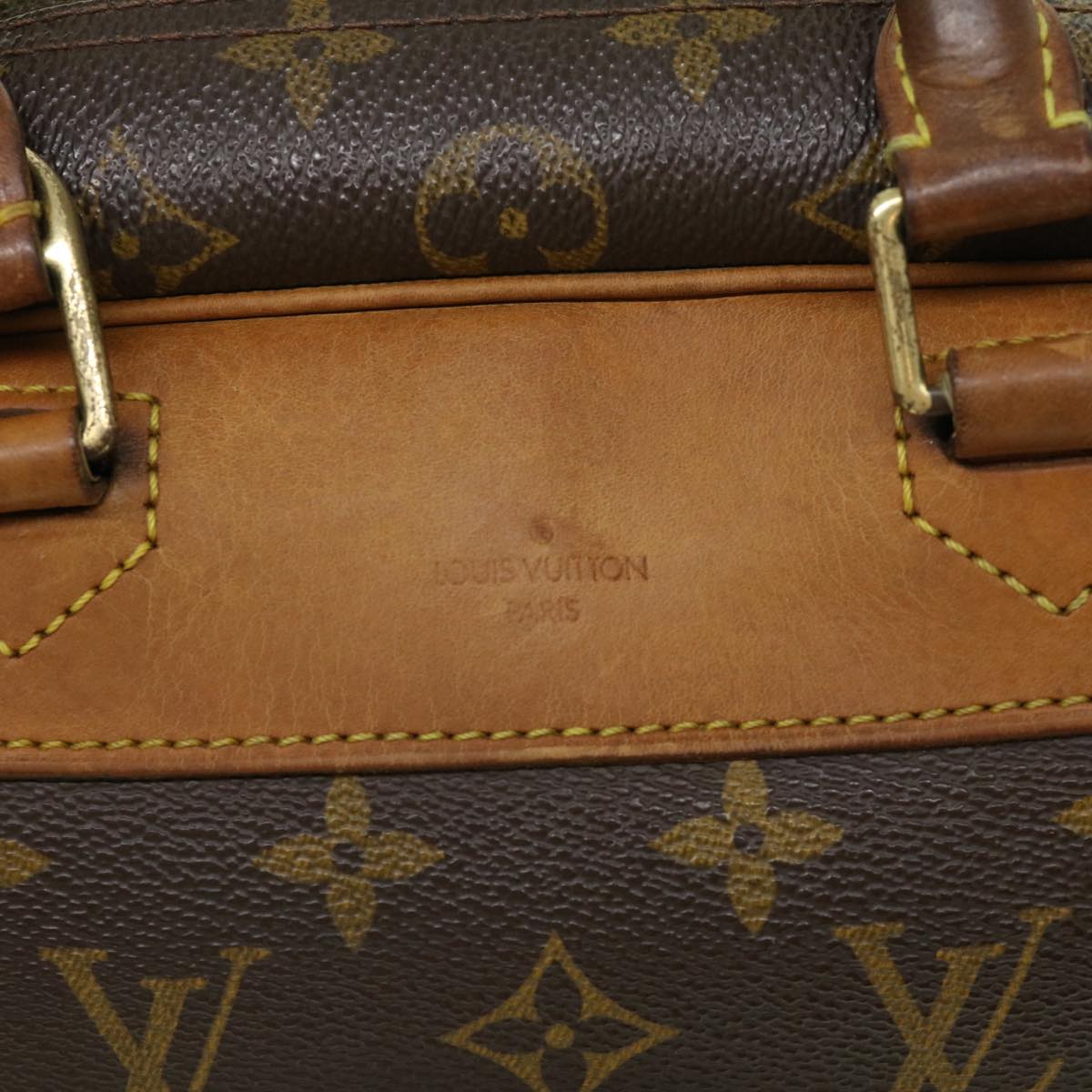 LOUIS VUITTON Monogram Deauville Hand Bag M47270 LV Auth 32017