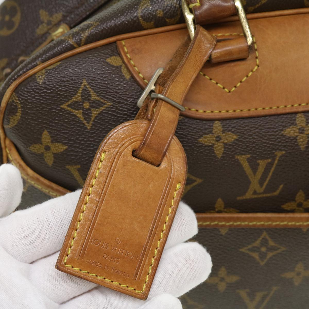 LOUIS VUITTON Monogram Deauville Hand Bag M47270 LV Auth 32017