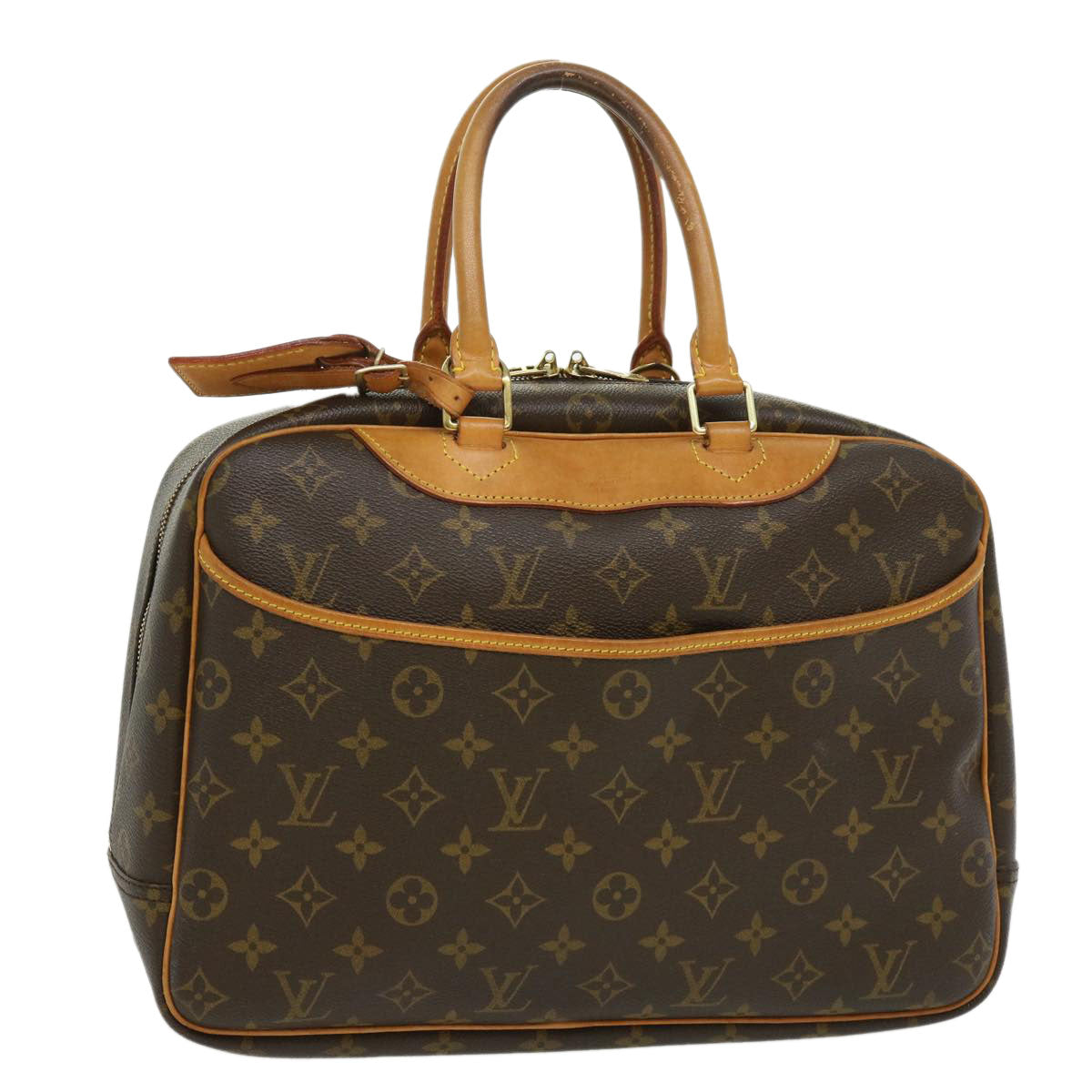 LOUIS VUITTON Monogram Deauville Hand Bag M47270 LV Auth 32036