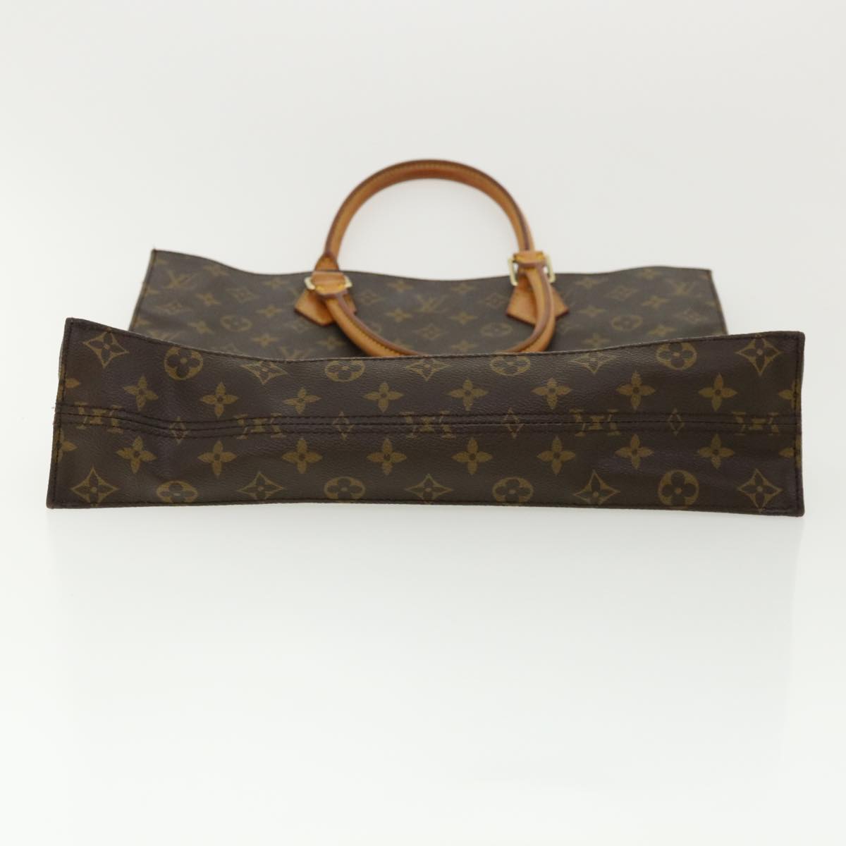 LOUIS VUITTON Monogram Sac Plat Hand Bag M51140 LV Auth 32068