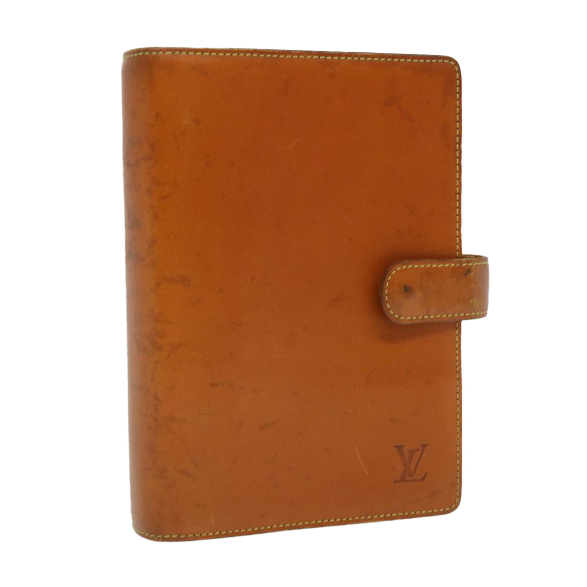 LOUIS VUITTON Nomad Agenda MM Day Planner Cover Brown R20105 LV Auth 32099