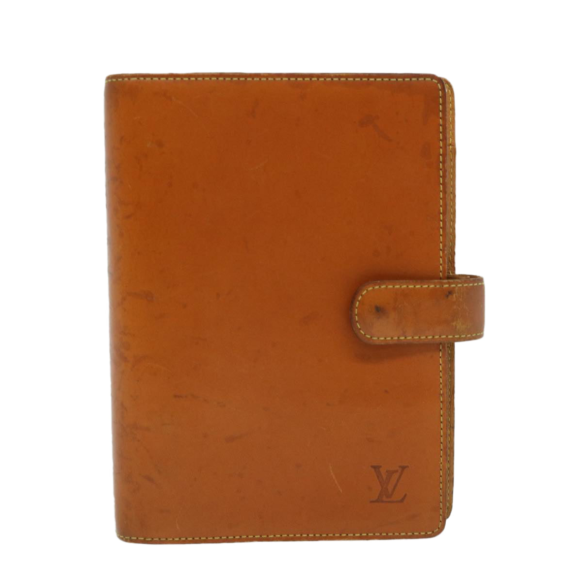 LOUIS VUITTON Nomad Agenda MM Day Planner Cover Brown R20105 LV Auth 32099