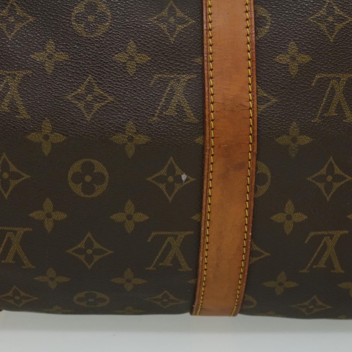 LOUIS VUITTON Monogram Keepall Bandouliere 50 Boston Bag M41416 LV Auth 32123