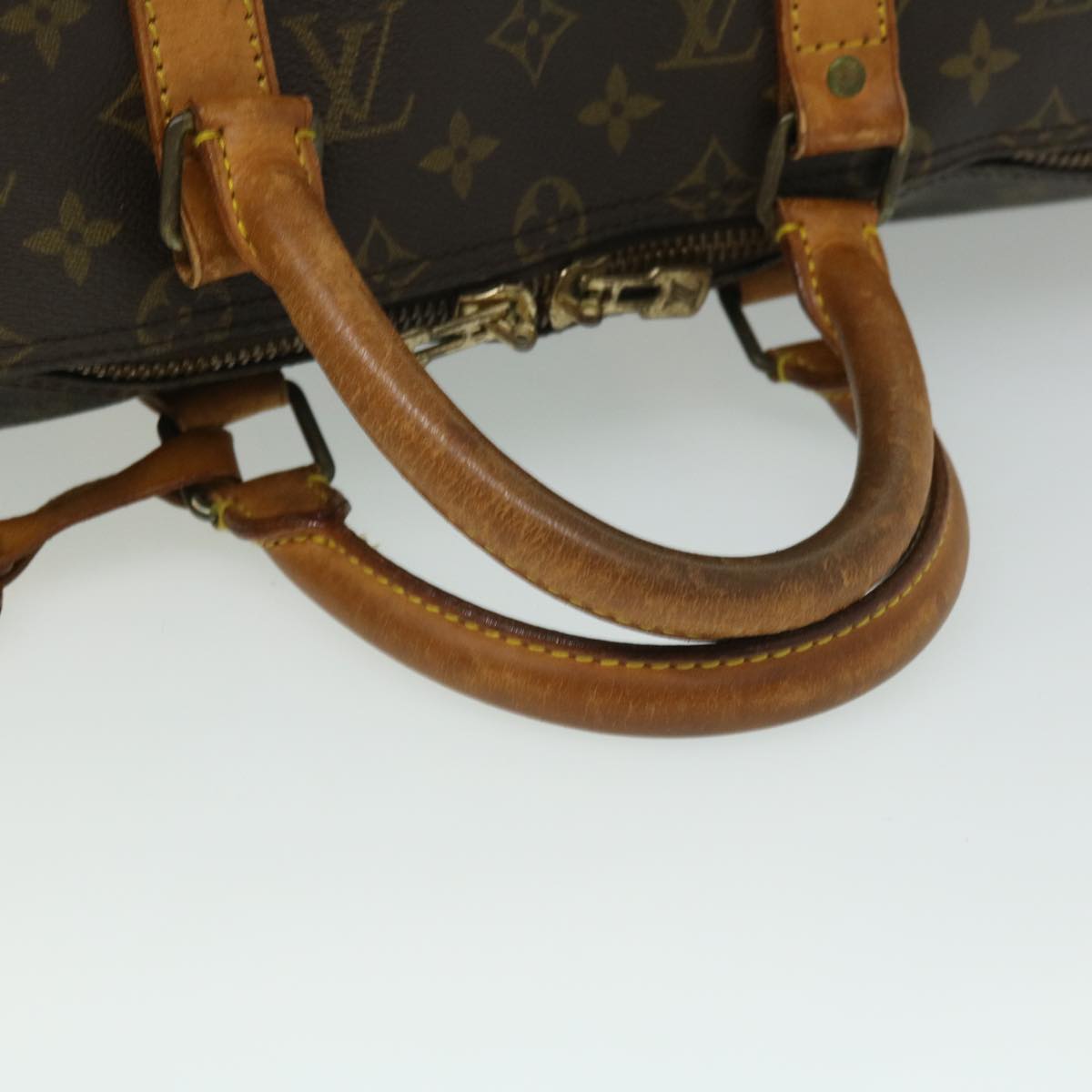 LOUIS VUITTON Monogram Keepall Bandouliere 50 Boston Bag M41416 LV Auth 32123