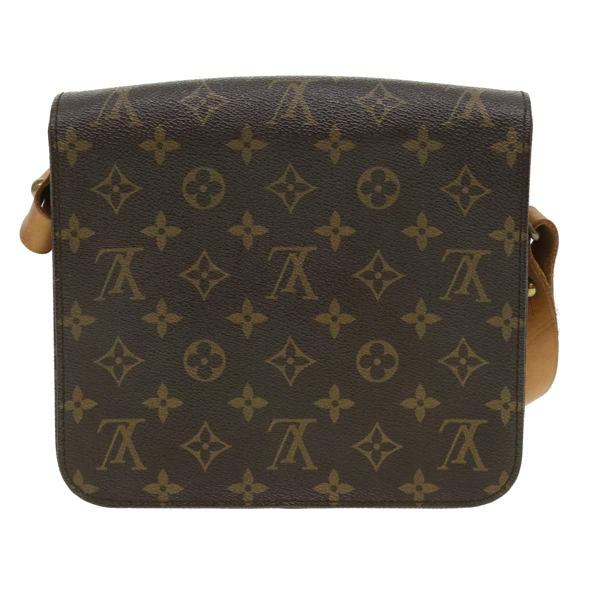 LOUIS VUITTON Monogram Cartouchiere MM Shoulder Bag M51253 LV Auth 32138