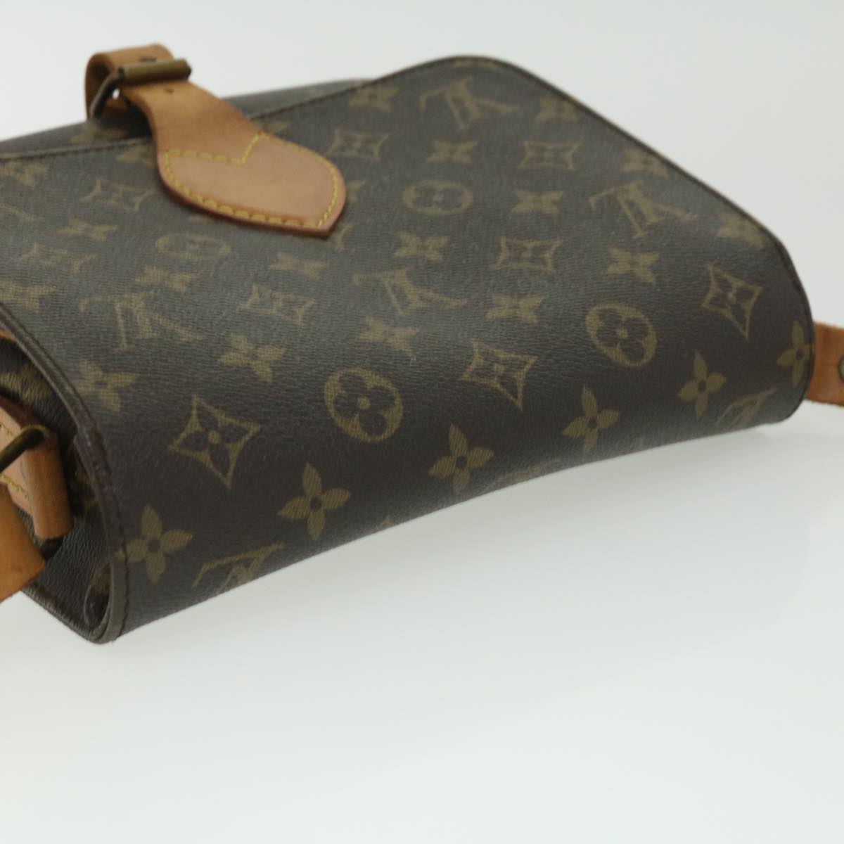 LOUIS VUITTON Monogram Cartouchiere MM Shoulder Bag M51253 LV Auth 32138