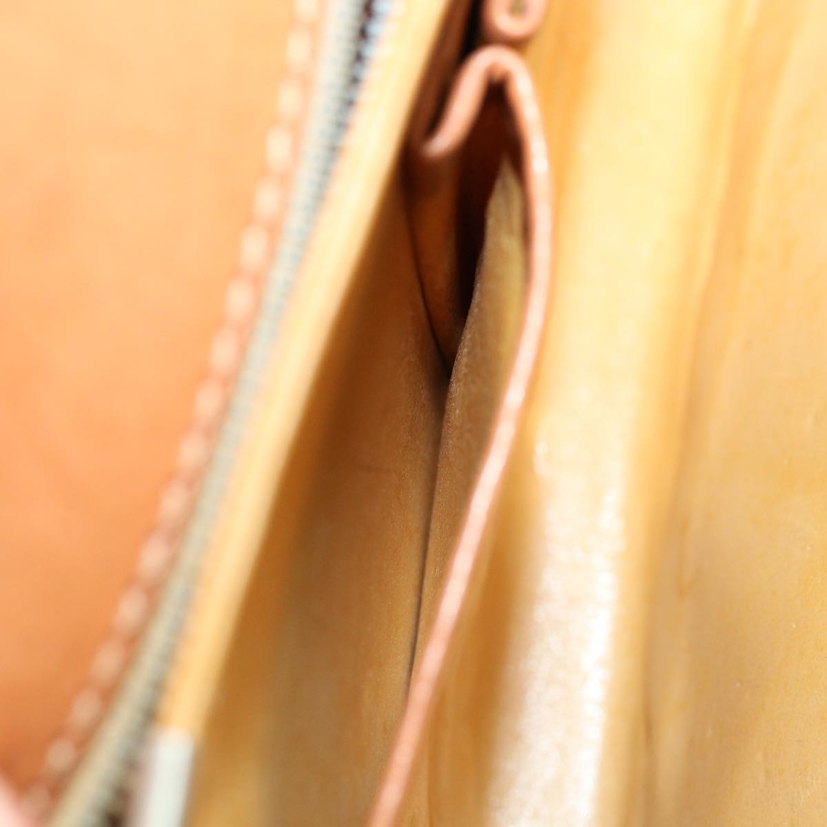 CELINE Macadam Canvas Shoulder Bag PVC Leather Brown Auth 32152