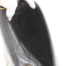 CHANEL Big Matelasse Turn Lock Shoulder Bag Caviar Skin Black CC Auth 32155A-20