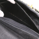 CHANEL Big Matelasse Turn Lock Shoulder Bag Caviar Skin Black CC Auth 32155A-23