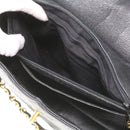 CHANEL Big Matelasse Turn Lock Shoulder Bag Caviar Skin Black CC Auth 32155A-25
