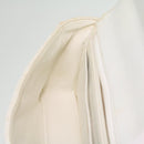 CHANEL Matelasse Turn Lock Shoulder Bag Lamb Skin Brown White CC Auth 32160A-21