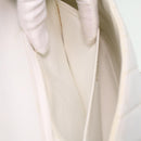 CHANEL Matelasse Turn Lock Shoulder Bag Lamb Skin Brown White CC Auth 32160A-23