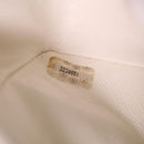 CHANEL Matelasse Turn Lock Shoulder Bag Lamb Skin Brown White CC Auth 32160A-11