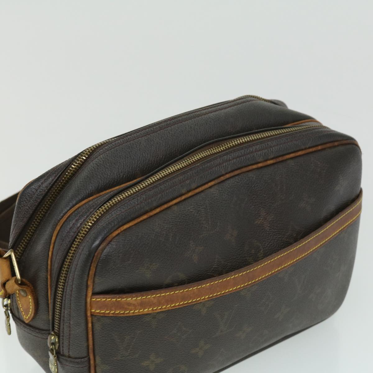 LOUIS VUITTON Monogram Reporter PM Shoulder Bag M45254 LV Auth 32169