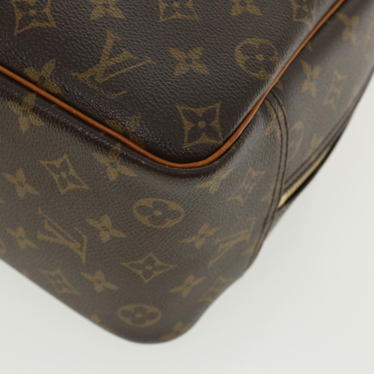 LOUIS VUITTON Monogram Deauville Hand Bag M47270 LV Auth 32171