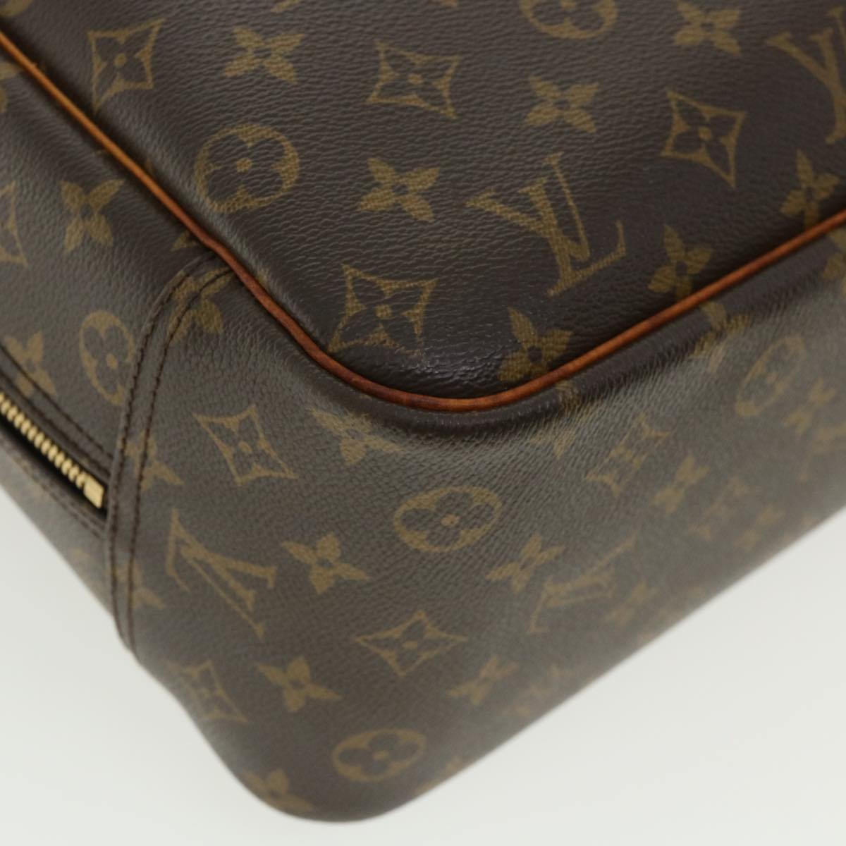 LOUIS VUITTON Monogram Deauville Hand Bag M47270 LV Auth 32171