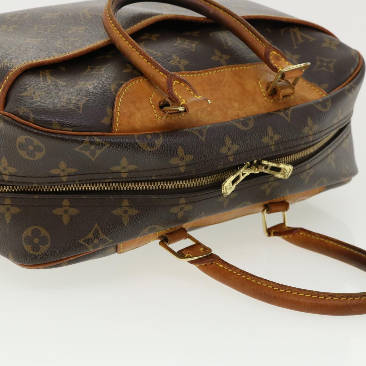 LOUIS VUITTON Monogram Deauville Hand Bag M47270 LV Auth 32171